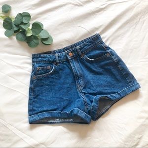 Bershka High Waisted Mom Shorts